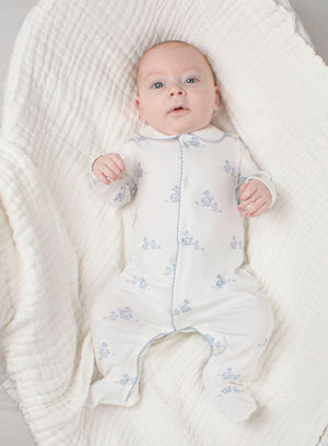 Baby Bunny Onesie in Pale Blue