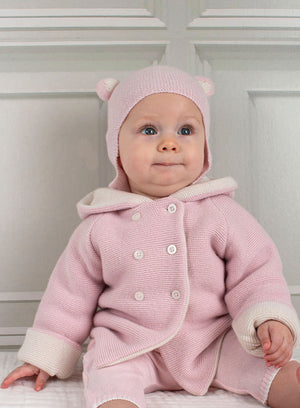 Lapinou Hat Little Teddy Hat in Pink