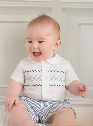 Thomas Brown Set The Little Rupert Set in Navy/White