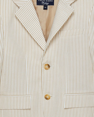 Sebastian Blazer in Oatmeal Stripe