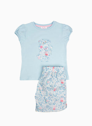 Shorts Set in Blue Peppa Meadow