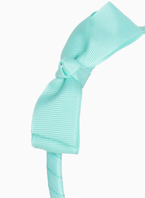 Pretty Bow Alice Band in Aqua