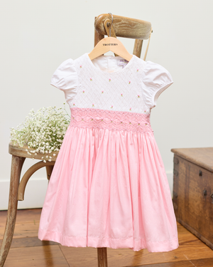 Lily Rose Dress Baby Rose Hand Smocked Dress in Pink