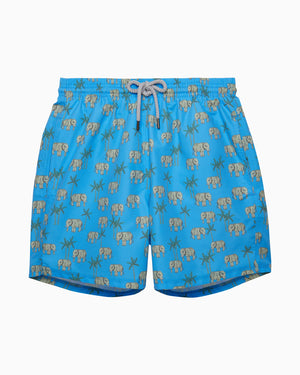 Mens Daddy & Me Swimshorts in Elephant