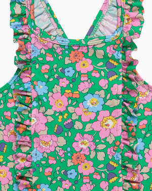 Baby Frill Swimsuit in Green Betsy