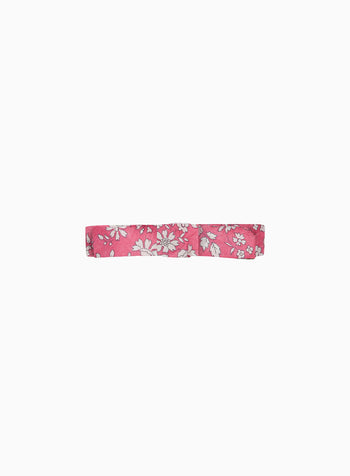 Small Bow Hair Clip in Bright Pink Capel