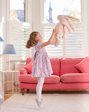 Confiture Dress Catherine Smocked Dress in Pink Floral