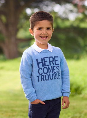 Chelsea Clothing Company Jumper Here Comes Trouble Jumper