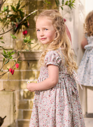 Confiture Dress Arabella Smocked Dress in Pink Floral