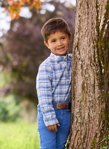 Oscar Shirt in Blue Check