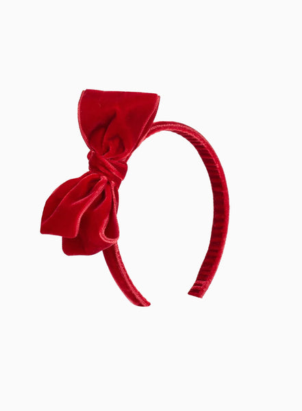 alice velvet hair bow - $26