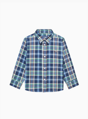 Chelsea Clothing Company Shirt Oliver Shirt in Brown/Blue Check