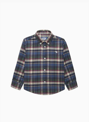 Chelsea Clothing Company Shirt Thomas Shirt in Blue Tartan