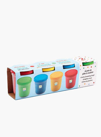 Djeco Toy Djeco Set of 4 Play Dough Pots in Multi