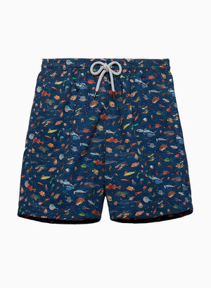 Hampton Swim Swimshorts Mens Daddy & Me Swimshorts in Aquarium