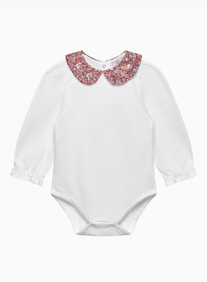 Lily Rose Body Baby Long-Sleeved Pie Crust Body in Strawberry Thief