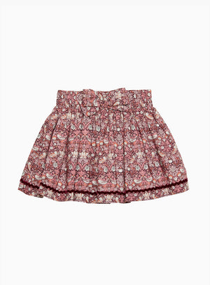 Lily Rose Skirt Bow Skirt in Strawberry Thief