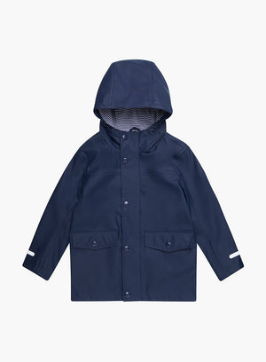 Petit Breton Rainmac Rain Mac in Navy