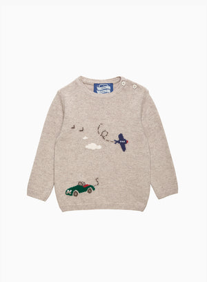 Thomas Brown Jumper Baby Herbie and Wilbur Jumper