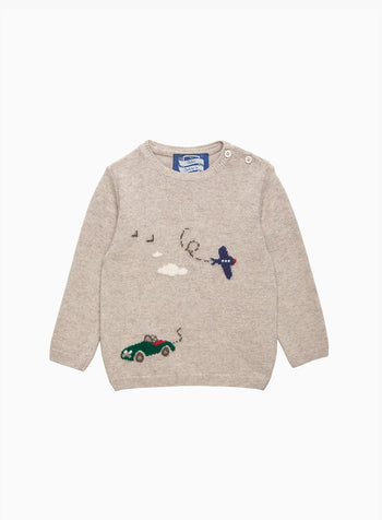 Thomas Brown Jumper Baby Herbie and Wilbur Jumper