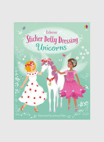 Usborne Book Usborne's Dolly Dressing Unicorns Sticker Book - Trotters Childrenswear