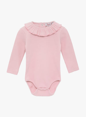 Baby Long Sleeved Grace Willow Bodysuit in Dusty Pink