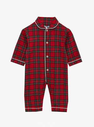 Baby Cozy Plaid Onesie