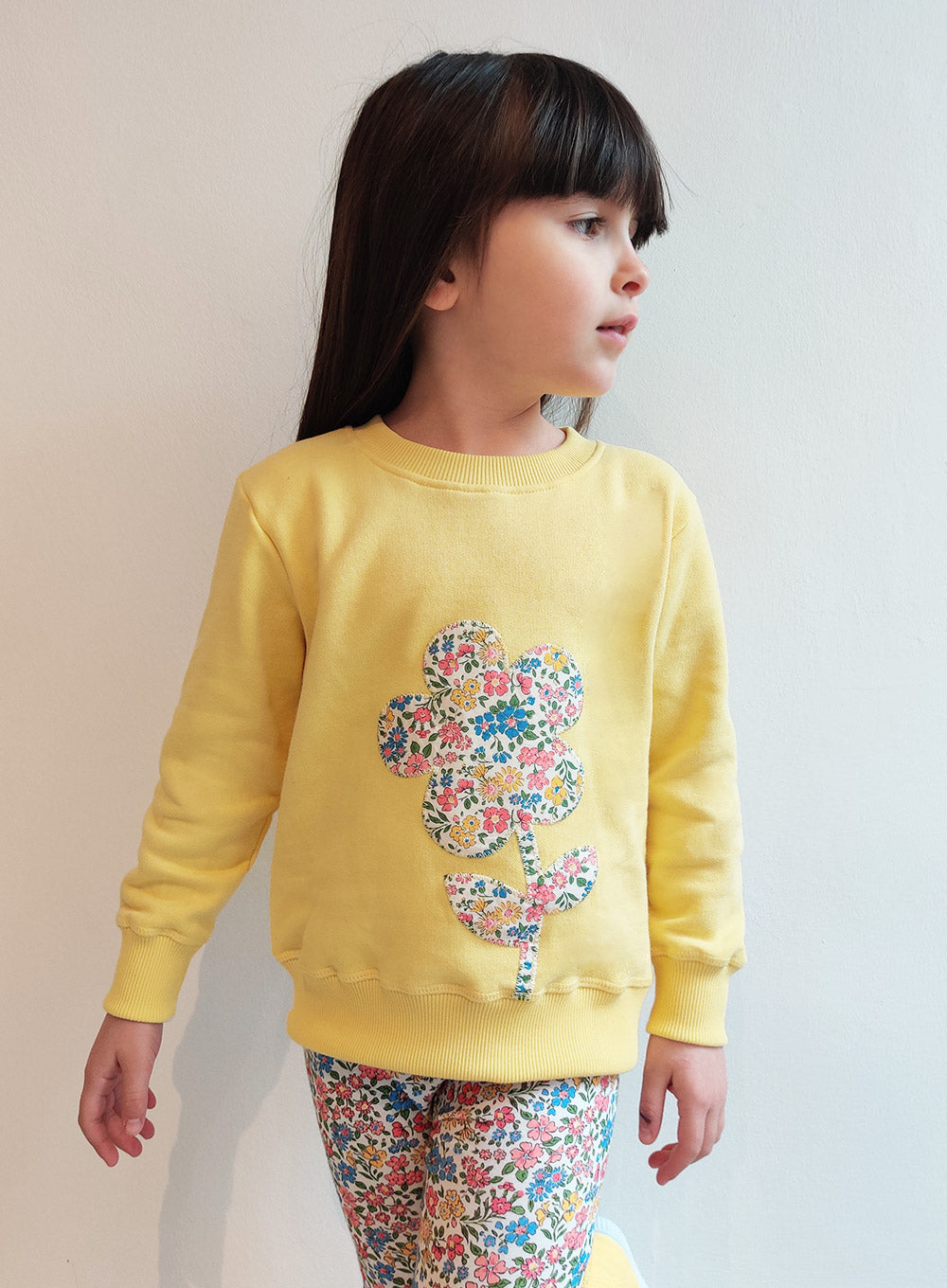 Yellow sweatshirt best sale for girls