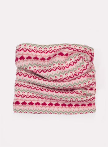 Snoody in Pink Fair Isle