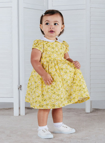 Confiture Baby Girls Catherine Daisy Dress Yellow Daisy