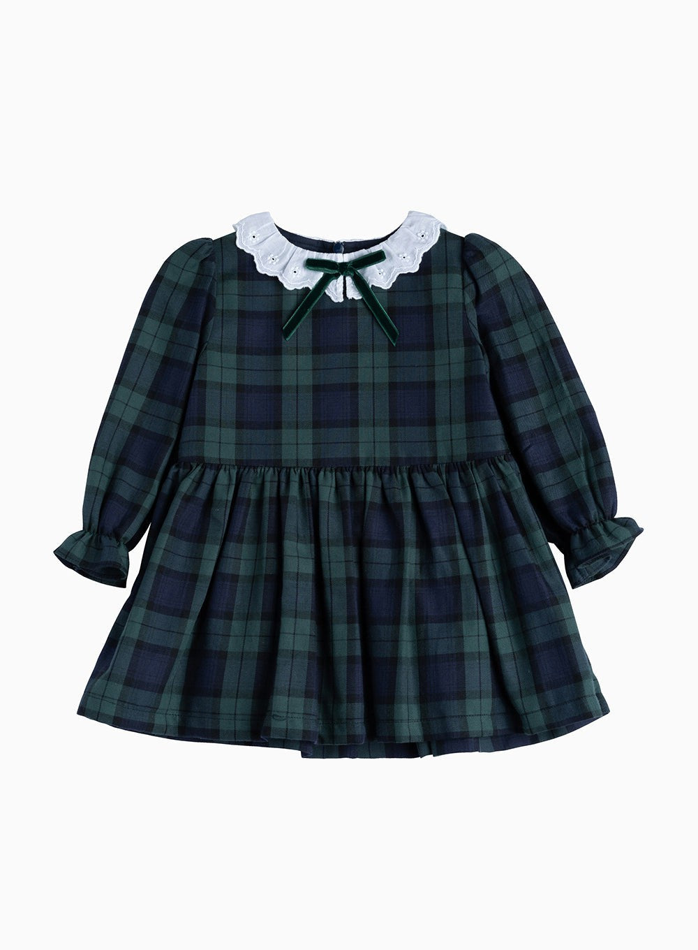 Confiture Baby Girls' Tabitha Willow Plaid Dress Navy Plaid