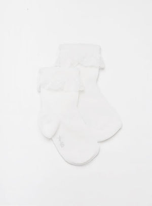 Falke Socks Little Lace Top Ankle Socks - Trotters Childrenswear