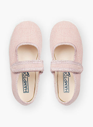 Hampton Canvas Canvas Shoes Hampton Canvas Martha Shoes in Pink Sparkle