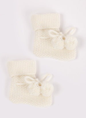 Lapinou Booties Little Booties in White