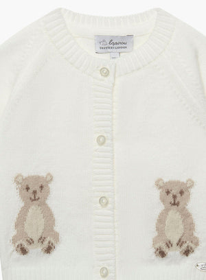 Lapinou Cardigan Baby Teddy Bear Cardigan