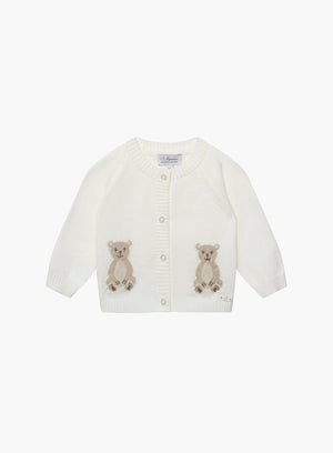 Lapinou Cardigan Baby Teddy Bear Cardigan