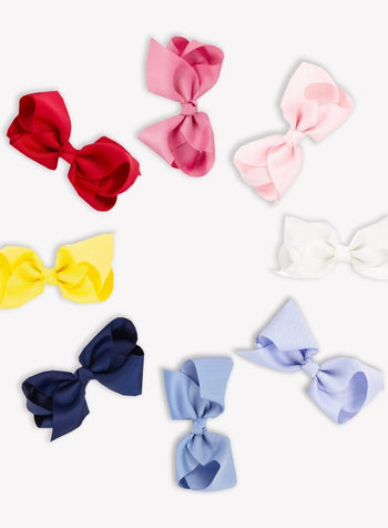 Lily Rose Clip Extra Large Bow Hair Clip in Bluebell