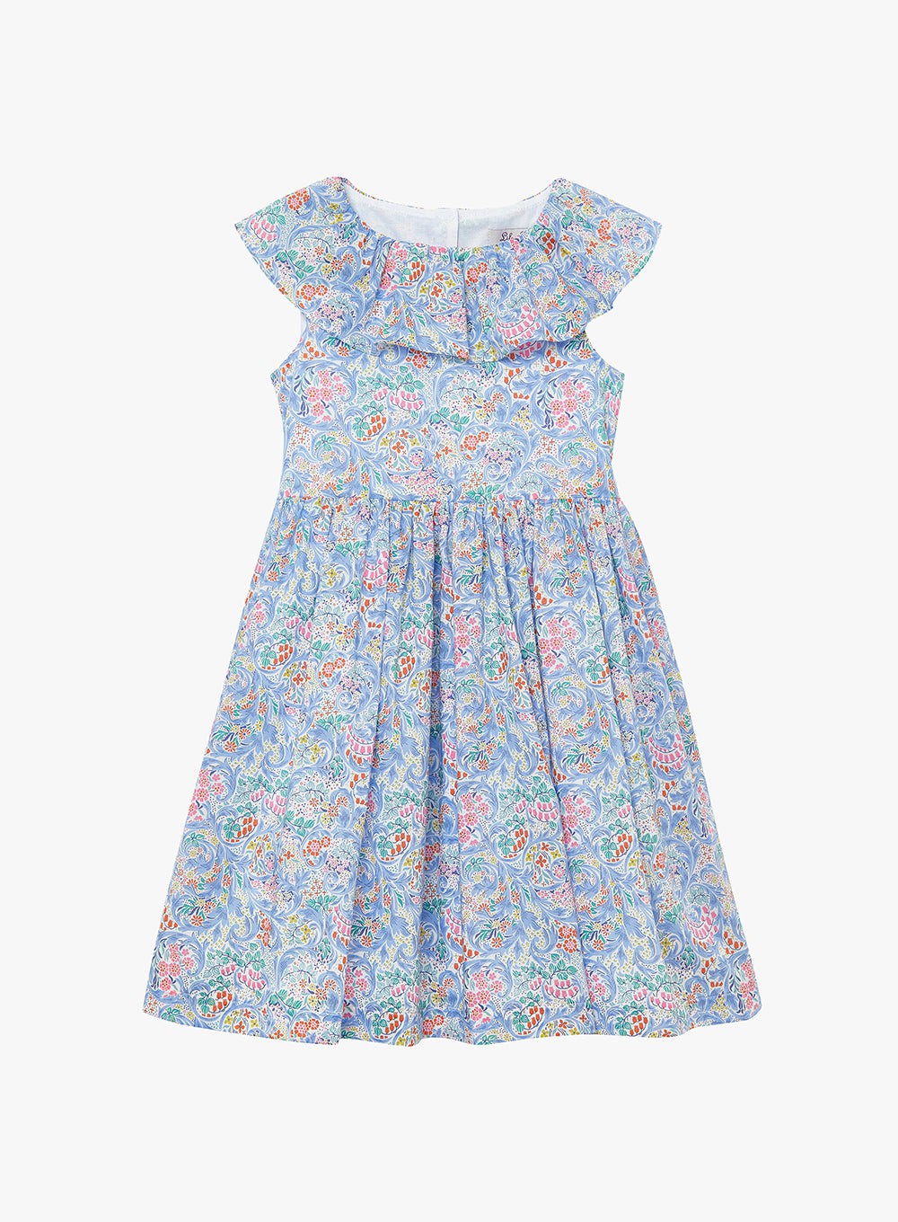 Lily Rose Girls Aurora Willow Sun Dress Blue Swirls | Trotters London ...