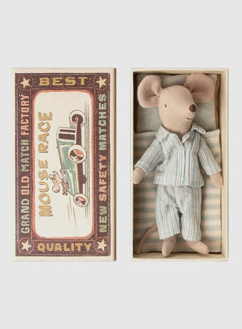 Maileg Toy Maileg Big Brother Mouse with a Box - Trotters Childrenswear