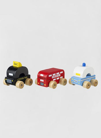 Orange Tree Toy First London Vehicles Set - Trotters Childrenswear