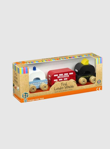 Orange Tree Toy First London Vehicles Set - Trotters Childrenswear