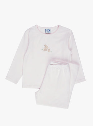 Original Pajama Company Pajamas Stripy Bunny Embroidered Pajamas