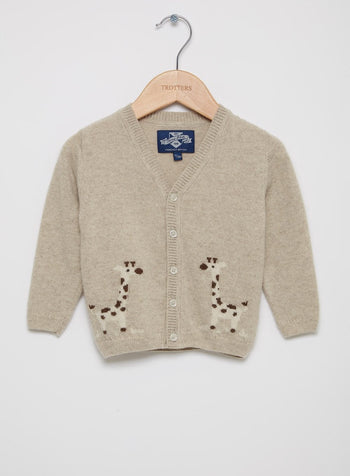 Thomas Brown Cardigan Little Giraffe Cardigan