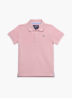 Thomas Brown Polo Harry Piqué Polo Shirt in Pink