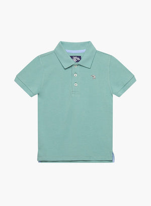 Thomas Brown Polo Harry Piqué Polo Shirt in Sage