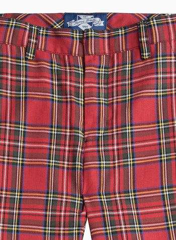 Donald Pants in Red Plaid